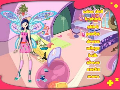 второй скриншот из Winx Club: Раскраски и Одевалки