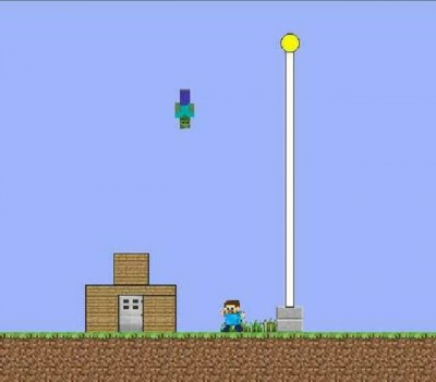 первый скриншот из Minecraft Mario