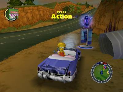 второй скриншот из The Simpsons: Hit & Run