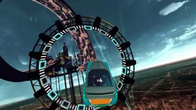 четвертый скриншот из Riff Racer - Race Your Music