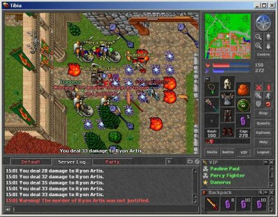 третий скриншот из Tibia Online