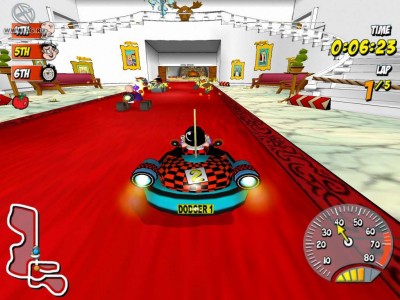 четвертый скриншот из Beanotown Racing / Бинотаун: Прикольные гонки