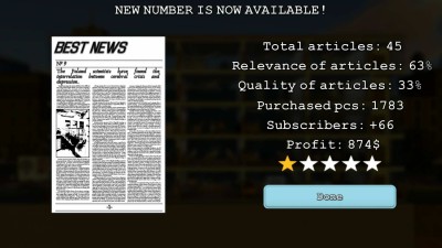 второй скриншот из News Tycoon
