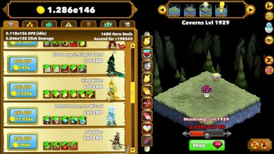 третий скриншот из Clicker Heroes