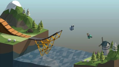 первый скриншот из Poly Bridge