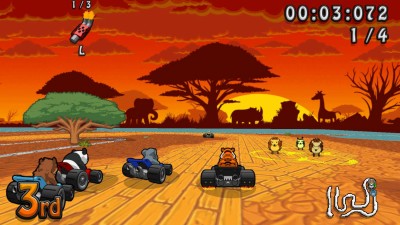 четвертый скриншот из Wacky Wheels HD