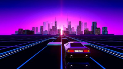 второй скриншот из Neon Drive