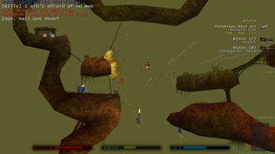 первый скриншот из Soldat 2D