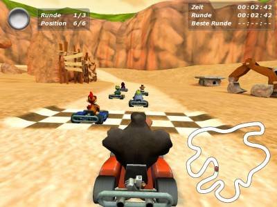 четвертый скриншот из Moorhuhn Kart 3
