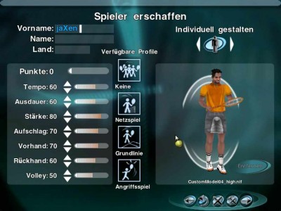 второй скриншот из Tennis Masters Series 2003