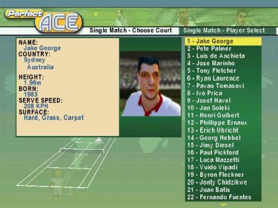 второй скриншот из Perfect Ace: Pro Tournament Tennis