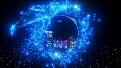 первый скриншот из Tetris Effect