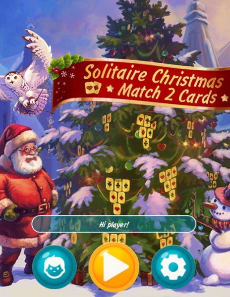 Solitaire Christmas: Match 2 Cards