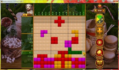 четвертый скриншот из Rainbow Mosaics: Christmas Lights 2