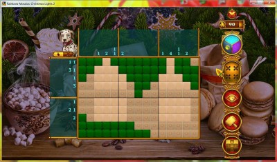второй скриншот из Rainbow Mosaics: Christmas Lights 2