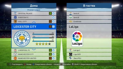 второй скриншот из Лицензированные формы АПЛ, названия лиг PES 2017