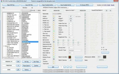 первый скриншот из PES 2013: FL Editor