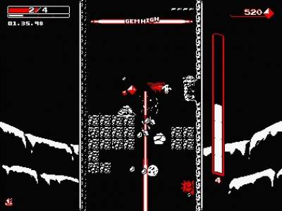 второй скриншот из Downwell