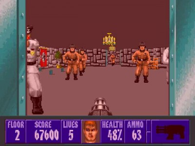 второй скриншот из Wolfenstein 3D - ECWolf + CeeJay's "Shoe Shine" patch