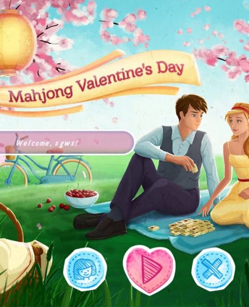 Mahjong Valentine's Day