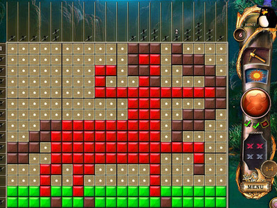 второй скриншот из Fantasy Mosaics 11: Fleeing from Dinosaurs