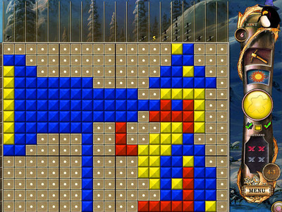 четвертый скриншот из Fantasy Mosaics 11: Fleeing from Dinosaurs