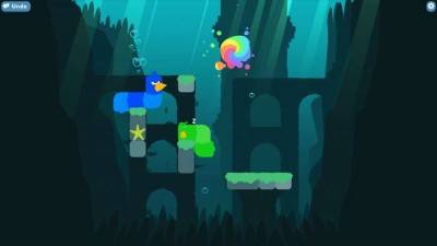 четвертый скриншот из Snakebird