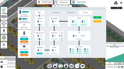 второй скриншот из Blockchain Tycoon