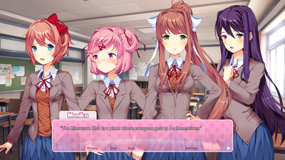 первый скриншот из Doki Doki Literature Club Plus!
