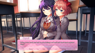 второй скриншот из Doki Doki Literature Club Plus!