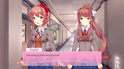 третий скриншот из Doki Doki Literature Club Plus!