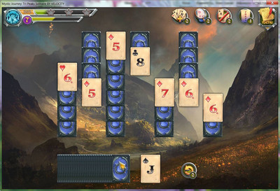второй скриншот из Mystic Journey. Tri Peaks Solitaire