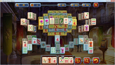 четвертый скриншот из Halloween Stories: Mahjong