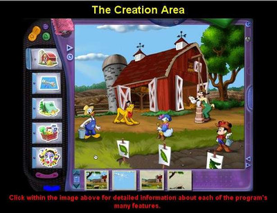 второй скриншот из Disney's Magic Artist Cartoon Maker