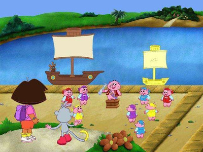 второй скриншот из Dora the Explorer. Click & Create