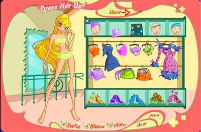 четвертый скриншот из WINX CLUB (51 флэш игра + бонус)