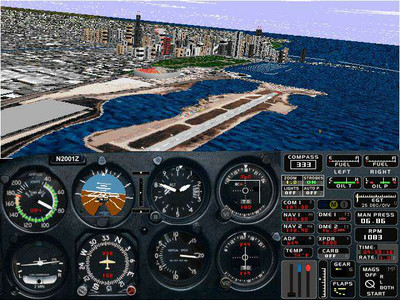 второй скриншот из Microsoft Flight Simulator for Windows 95