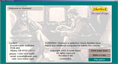 первый скриншот из Sherlock - The Game of Logic
