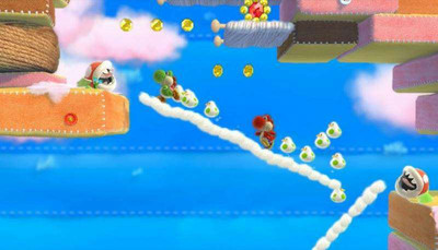 третий скриншот из Yoshi's Woolly World