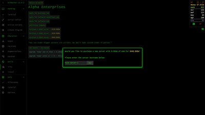первый скриншот из Bitburner