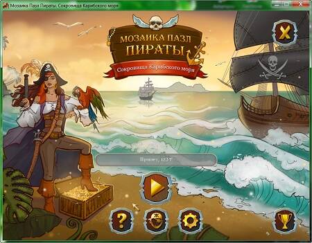 Pirate Mosaic Puzzle. Carribean Treasures / Мозаика пазл Пираты. Сокровища Карибского моря Pirate Mosaic Puzzle. Carribean Treasures / Мозаика пазл Пираты. Сокровища Карибского моря
