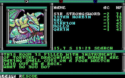 второй скриншот из Dungeons & Dragons: Krynn Series
