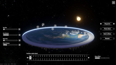 второй скриншот из Flat Earth Simulator