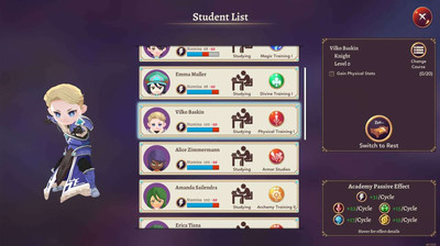 второй скриншот из Valthirian Arc: Hero School Story 2