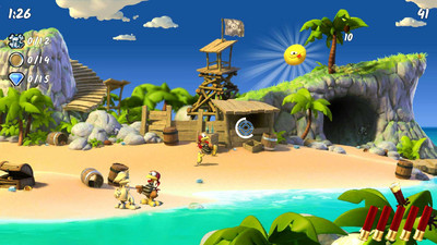 первый скриншот из Moorhuhn Piraten - Crazy Chicken Pirates