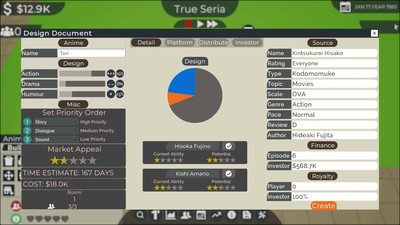 второй скриншот из Anime Studio Tycoon