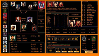 третий скриншот из NFBL-NATIONAL FANTASY BASKETBALL LEAGUE