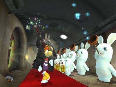 второй скриншот из Rayman Raving Rabbids / Бешеные кролики