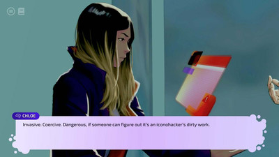 четвертый скриншот из Solace State: Emotional Cyberpunk Stories