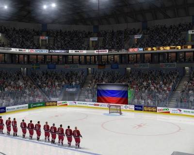 первый скриншот из NHL 07 + mod RHL 2007 + mod VHL 2007